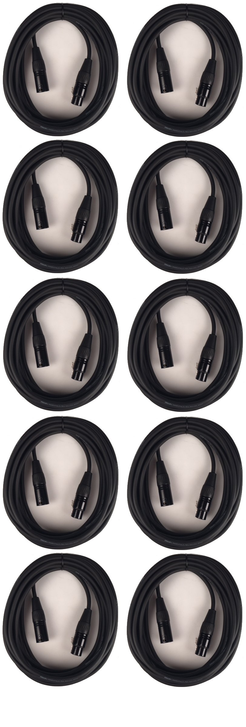 Cable Up MIC-20-TEN-K 10 Pack Mic Cable Exclusive Bundle