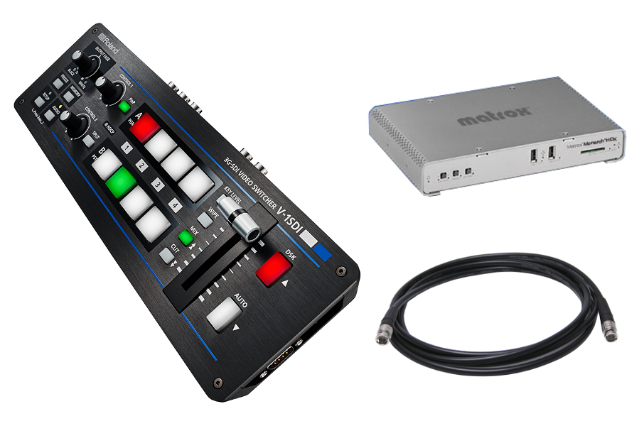 Roland Systems Group V-1SDI-Monarch-HDX-K Switcher And Cable Bundle
