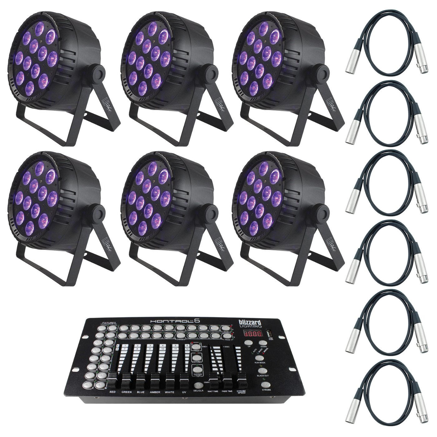 Blizzard LB LED Par 6 Par Exclusive Bundle