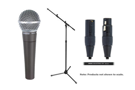 Shure SM58LC Solo Microphone Exclusive Bundle