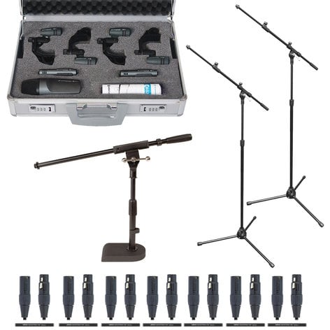 Sennheiser Drumkit 600 Exclusive Bundle With Stands And Cables