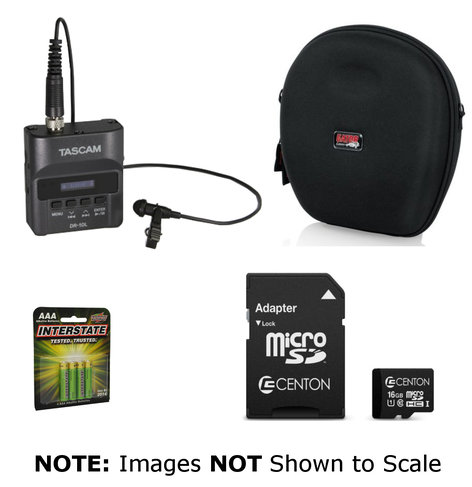 Tascam DR 10L Bodypack Recorder Exclusive Bundle