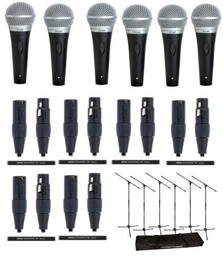 Shure PGA48LC Six Microphone Exclusive Bundle