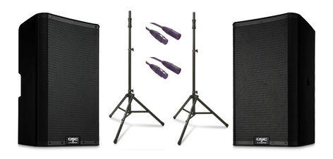 QSC K10.2 Dual 2 K Active Speaker Exclusive Bundle
