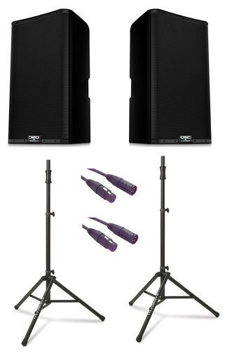 QSC K12.2 Dual 2 K Active Speaker Exclusive Bundle