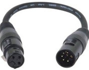 Accu-Cable AC5PM3PFM 5-Pin XLR-M to 3-Pin XLR-F Turnaround Adapter