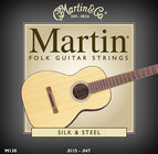 Martin M130-MARTIN Silk & Steel Folk Acoustic Guitar Strings