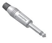 Amphenol ACPM-GN 1/4" Phone Plug, 1 Conductor, Satin