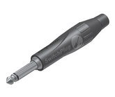 Amphenol TM1PB-AU 1/4" Phone Plug, Mono, Black