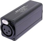Neutrik NA2F-D0B-TX 1:1 Black D-Shape Impedance Transformer for Line Conversion, Passive DI Applications