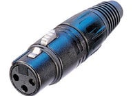 Neutrik NC3FX-BAG 3-Pin Black XLR-F Cable Connector with Silver Contacts