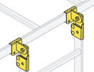 Middle Atlantic CLH-90T 90 Degree Cable Ladder Turns, 1 Pair