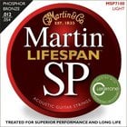 Martin MSP7100 Light Martin SP Lifespan 92/8 Phosphor Bronze Acoustic Guitar Strings