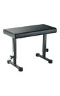K&M Stands 14085 Leather-Covered Keyboard Bench in Black