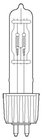 General Electric GLE-Q750T64C-GE 115V, 750W, T6 Halogen Lamp