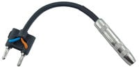 Cable Up SPK16-PF2-BND-BK 1/4" TS Female to Banana Jack 16 AWG Adapter Cable in Black