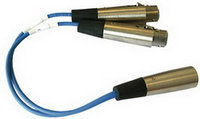 Clear-Com YC36 Y Adapter, 2 x 3-pin XLR to 6-pin XLR