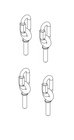 DAS ANL2 Set of 4 Forged Steel Eyebolts for Flying D.A.S. Audio RF, ST, Compact, & Artec Speakers