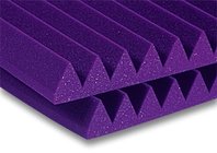 Auralex 2SF22CHA Foam, 2", StudioFoam, Wedge, 2 x 2, Charcoal (Purple shown)