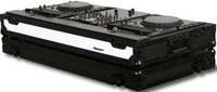 Odyssey FFX10CDJWBL Flight FX Series DJ Coffin with Color Changing Panel & Wheels, for 2 CD/Media Players & a 10" W Mixer