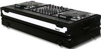 Odyssey FFX12CDJWBL Flight FX Series DJ Coffin with Color Changing Panel & Wheels, for 2 CD/Media Players & a 12" W Mixer
