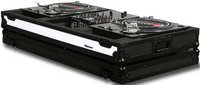 Odyssey FFXBM10WBL Flight FX Series DJ Coffin with Wheels, for 2 Turntables in "Battle Mode" & a 10" W Mixer