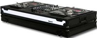 Odyssey FFXBM12WBL Flight FX Series DJ Coffin with Wheels, for 2 Turntables in "Battle Mode" & a 12" W Mixer