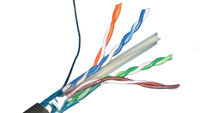 Liberty AV Solutions 24-4P-L6SH-BLK CAT6 SHIELDED TWISTED PAIR EITHERNET CABLE, 1000ft,Black