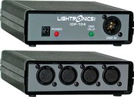 Lightronics IDP104 Portable DMX Opto-Isolator, 1 Input and 4 Outputs, 5-pin XLR