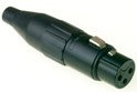 Amphenol AC3FB-AU XLR Female Connector, Gold Contacts