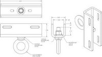 Adaptive Technologies Group PM-SAFETY-6DOWN PoleStar Safety Cable Anchor Point