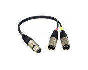 Sennheiser ACS5 6" 5-pin XLR-F to Dual XLR-M Y Cable for MKH418S/MKE44P