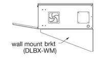 Middle Atlantic DLBX-WM Wall Mount Brackets for DVR Lock Box (1 Pair)