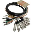 Hosa STX802F 8 Channel Snake, XLR Female to Balanced 1/4" Male, 6.6 ft
