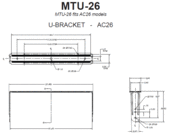 JBL MTU-26 U Bracket for AC26, Black
