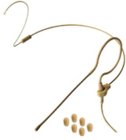 Point Source CO-6-KIT-SH-BE Beige Earworn Microphone with Dual Earset Clip, Windscreens, 4-Pin Mini Connector for Shure Wireless Systems