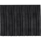 Da-Lite 36795 192" x 132" Ultra Velour Drapery Panel, Black