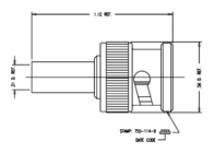 Kings 755-114-9 BNC Plug for RG58, V5020 (50 Ohm)