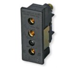 Lex 2P20G-FR Female Panel Mount Stage Pin Connector, 20A