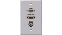 PanelCrafters PC-G1795-E-P-C Single Gang (1) HDMI, (1) VGA, (1) 3.5mm Wall Plate