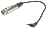 Hosa XVM115F 3-pin XLR female to 1/8" TRS male stereo mini plug, 15-ft