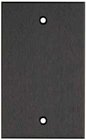 Pro Co WP1000-BAA Plateworks Single-Gang Black Anodized Aluminum Blank Wall Plate