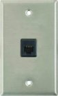 Pro Co WP1057 Plateworks Single-Gang Stainless Steel Wall Plate with 1x RJ45 Jack