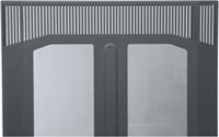 Middle Atlantic Products BPFD-45 45 Space Plexi Glass Rack Front Door