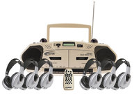 Califone 2395IRPLC-6 6 Infrared Headphones + Media Player
