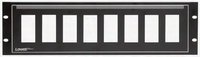 Lowell D8P-ID-3 3RU Decora 8-Hole Panel with Pocket-ID