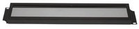 Lowell SSC-1P  Security Cover Rack Panel, 1 Rack Unit, Plexiglass, Black