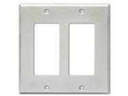 Radio Design Labs CP-2S Stainless Steel Dual-Gang Wall Plate