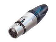Neutrik NC5FXX 5-Pole XX Series XLR-F Cable Connector with Nickel Housing, Silver Contacts