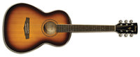 Ibanez PN15BS Parlor Body Acoustic Guitar, Spruce Top, Mahogany Neck, Brown Sunburst